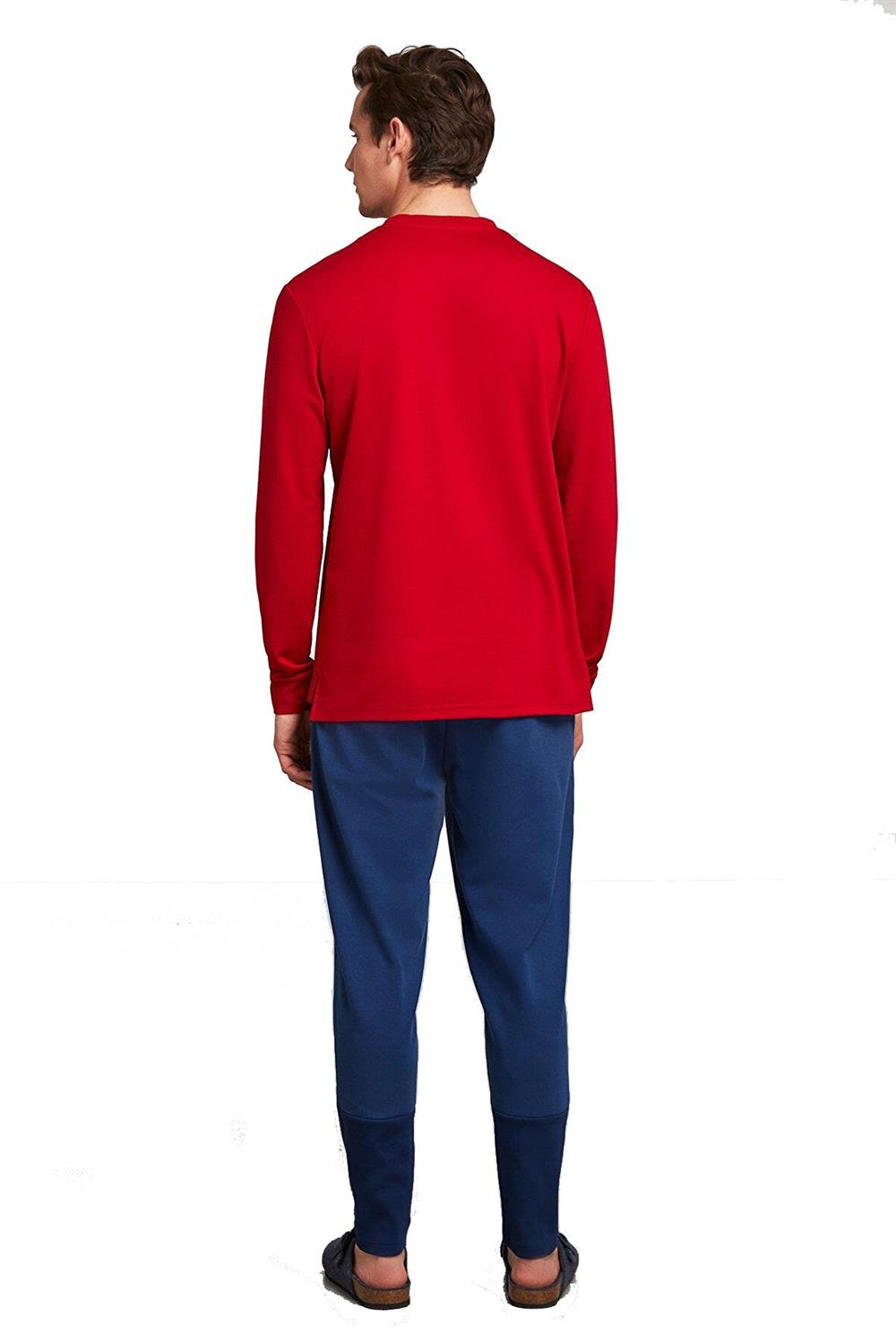 Nautica Erkek Uzun Kol Kırmızı Pijama Takım 236